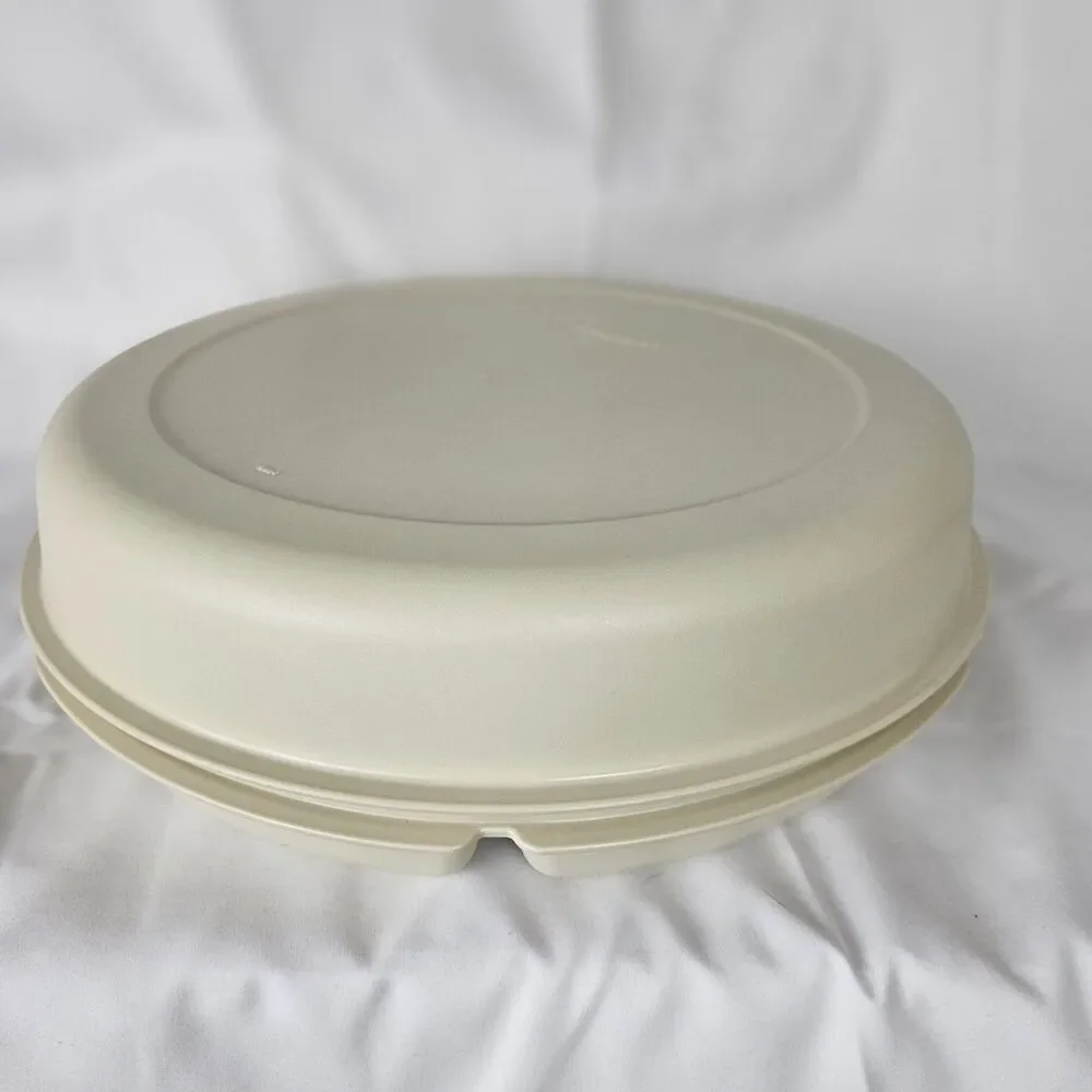 Vintage Tupperware Veggie Fruit Tray 1665 Serving Center With Lid 7 Compartment